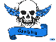 gabby blue skull