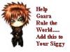help gaara rule the world!