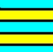 blue yellow and black stripes