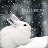 Let it snow bunny