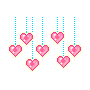 hearts garlands/dividers