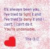 Quote from The O.C.