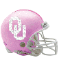 Ou Pink Football Helmet
