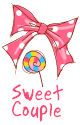 candy + ribbon = sweet couple