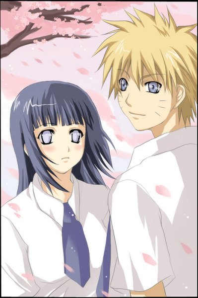 naruto and hinata school