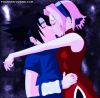 Sasuke and Sakura kissing
