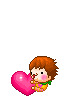 little boy with a heart