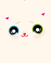 cute kawaii pig face