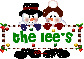 the lees wish you a merry christmas