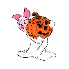 Disney - Piglet Holding A Pumpkin