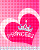 cute kawaii diamond crown & princess heart