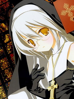cute kawaii anime nun