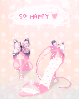 cute kawaii so happy pink girly shoes