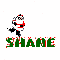 santa skating on Shane