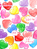cute kawaii colour love hearts