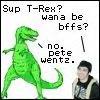 Pete and T-rex
