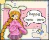 Anime girl Happy New Year