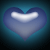 blue glowing heart
