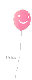 pink balloon - hello