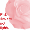 Pick Flowers not fights