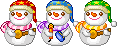 cute kawaii snowman