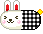 checkered bunny