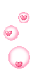 hearts in bubbles