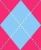 Argyle Pink & Blue 3 Tile