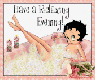 Good evening with Betty Boop in the tub
