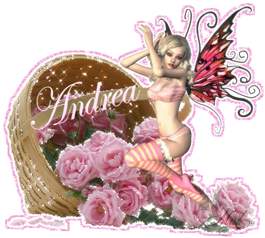 andrea pink fairy with roses