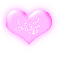 Shane in a pink blinking heart